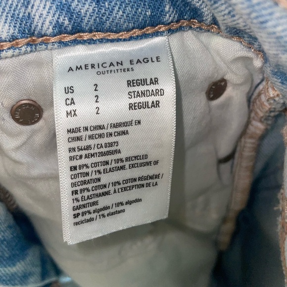 American Eagle Stretch Super High Rise Ankle Straight Jeans - Picture 9 of 12